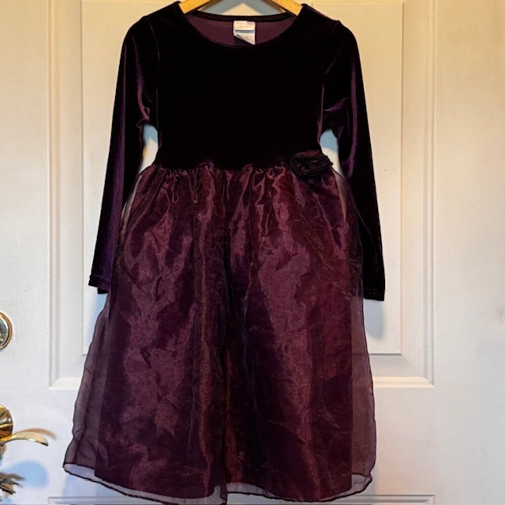Perfectly Dressed Plum Fancy Formal Dress Size 6X